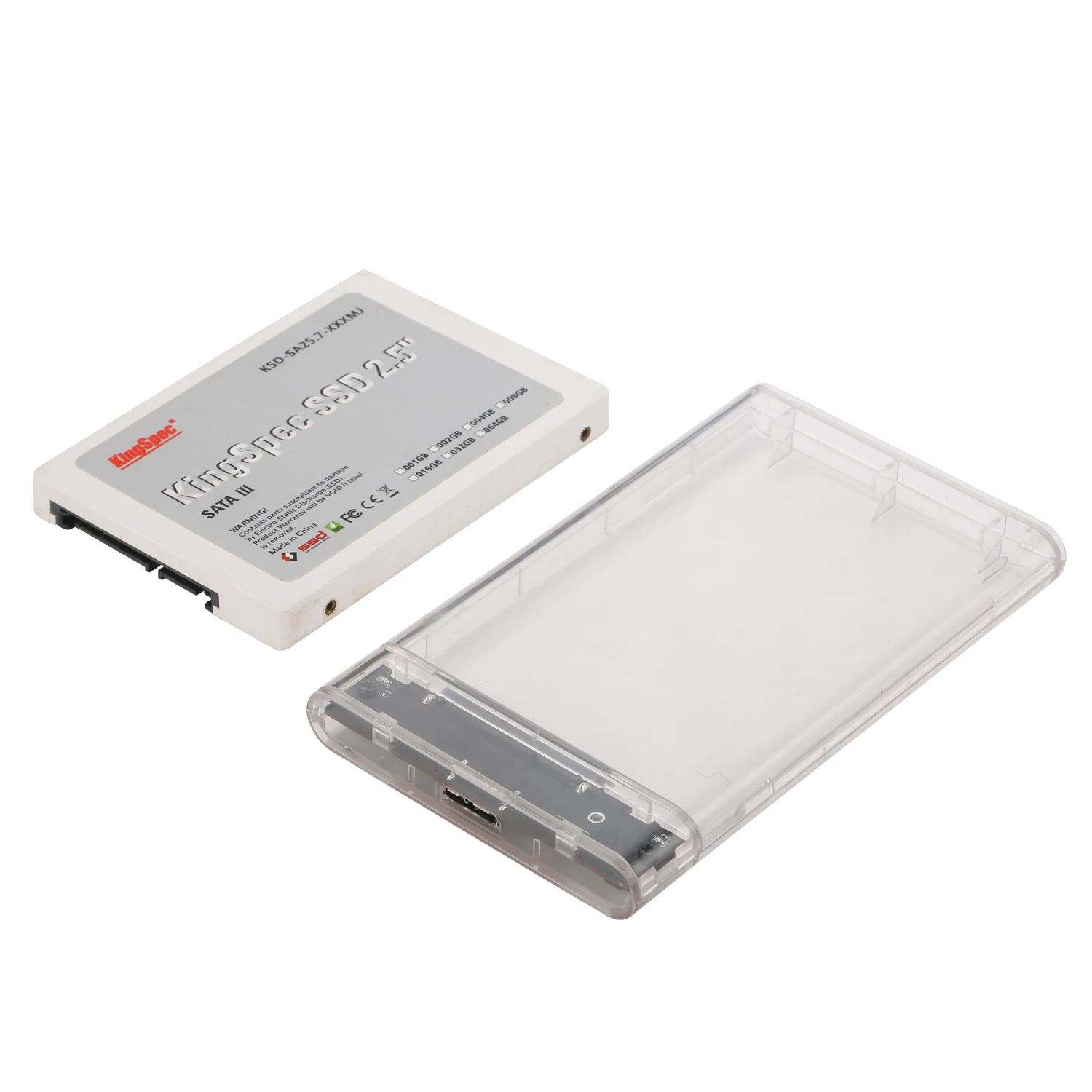 Transparent External Box Sata Usb 3.0 2.5 Inch Sata Hdd Enclosure Hard Disk Case 10tb Hard Disk Enclosure