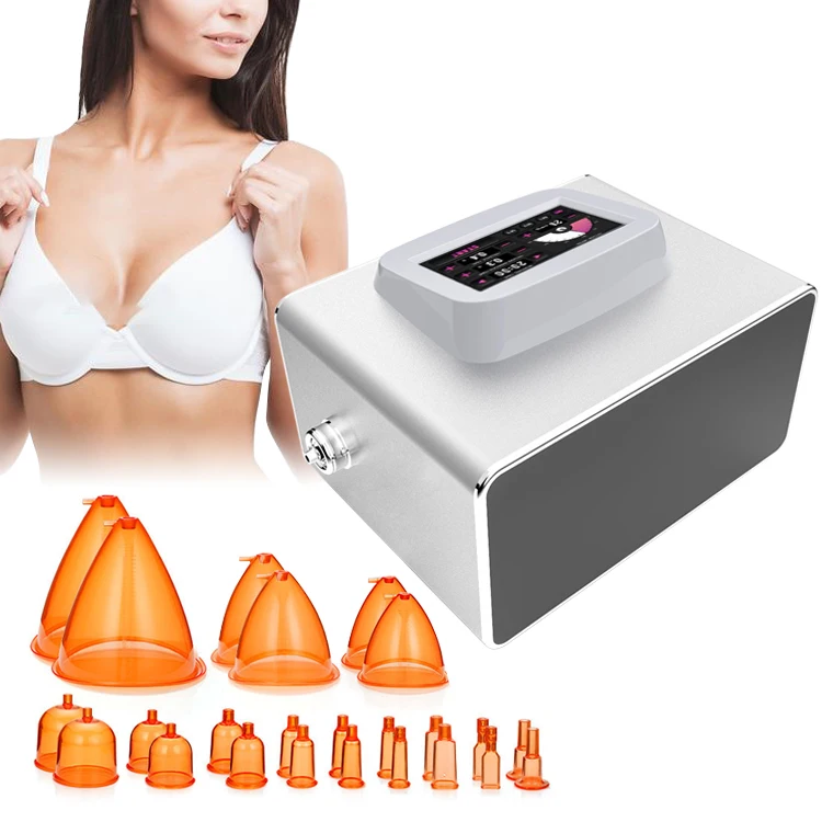 Breast Cupping Machine Vacuum Therapy Suction Cups Vibrating Breast Massager Vacuum Therapy Breast Nipple Sucking Machine