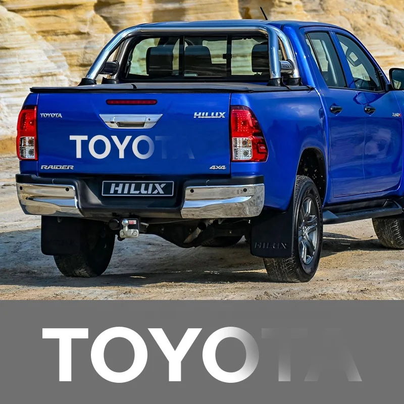 Car trunk sticker red big letter decal for toyota pickup sticker for hilux