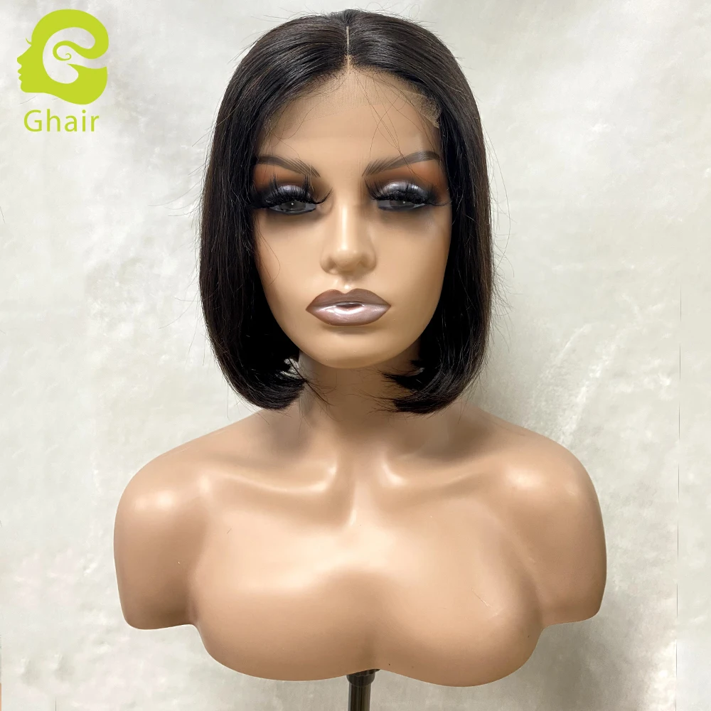 Wholesale Price Short Bob 4x4 Lace Closure Wig Wholesale Middle Left Right Side Part,100% Brazilian Human Hair Wig With Closure