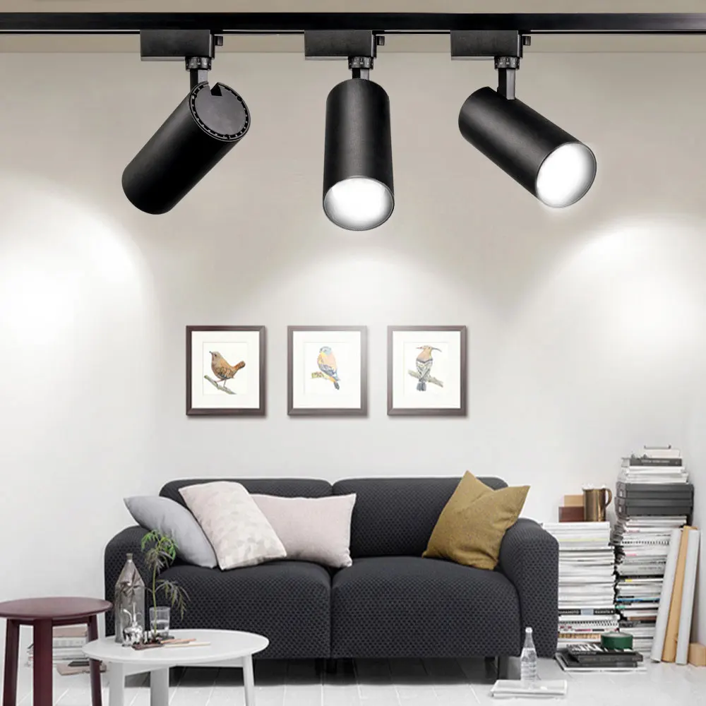 Modern Surface Mounted Spotlights Adjustable 10W COB TrackLight/Track Light/led Track Lighting