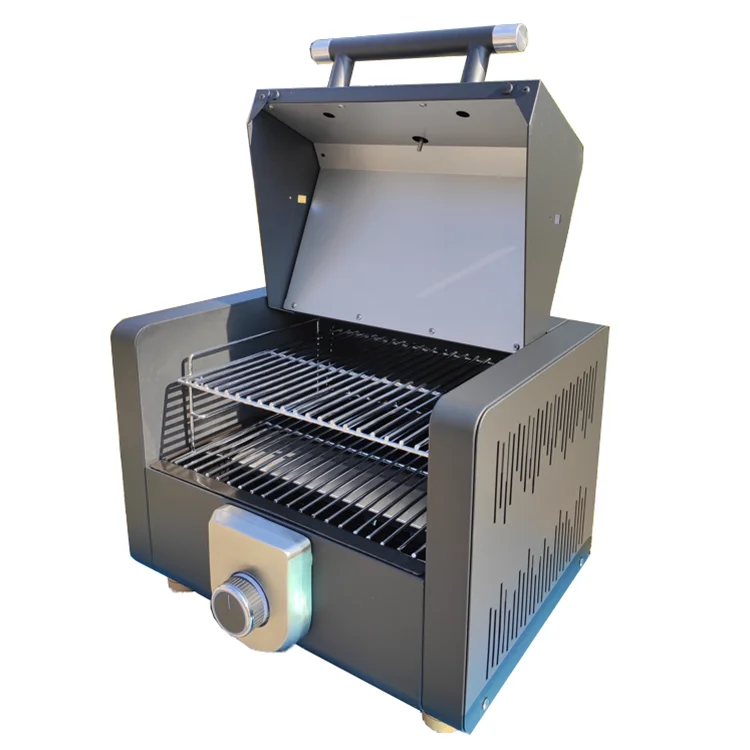 CE approval Minion Tabletop Stainless Steel One Burner Outdoor Commercial Propane BBQ Gas Grill Multifunction Pizza Oven