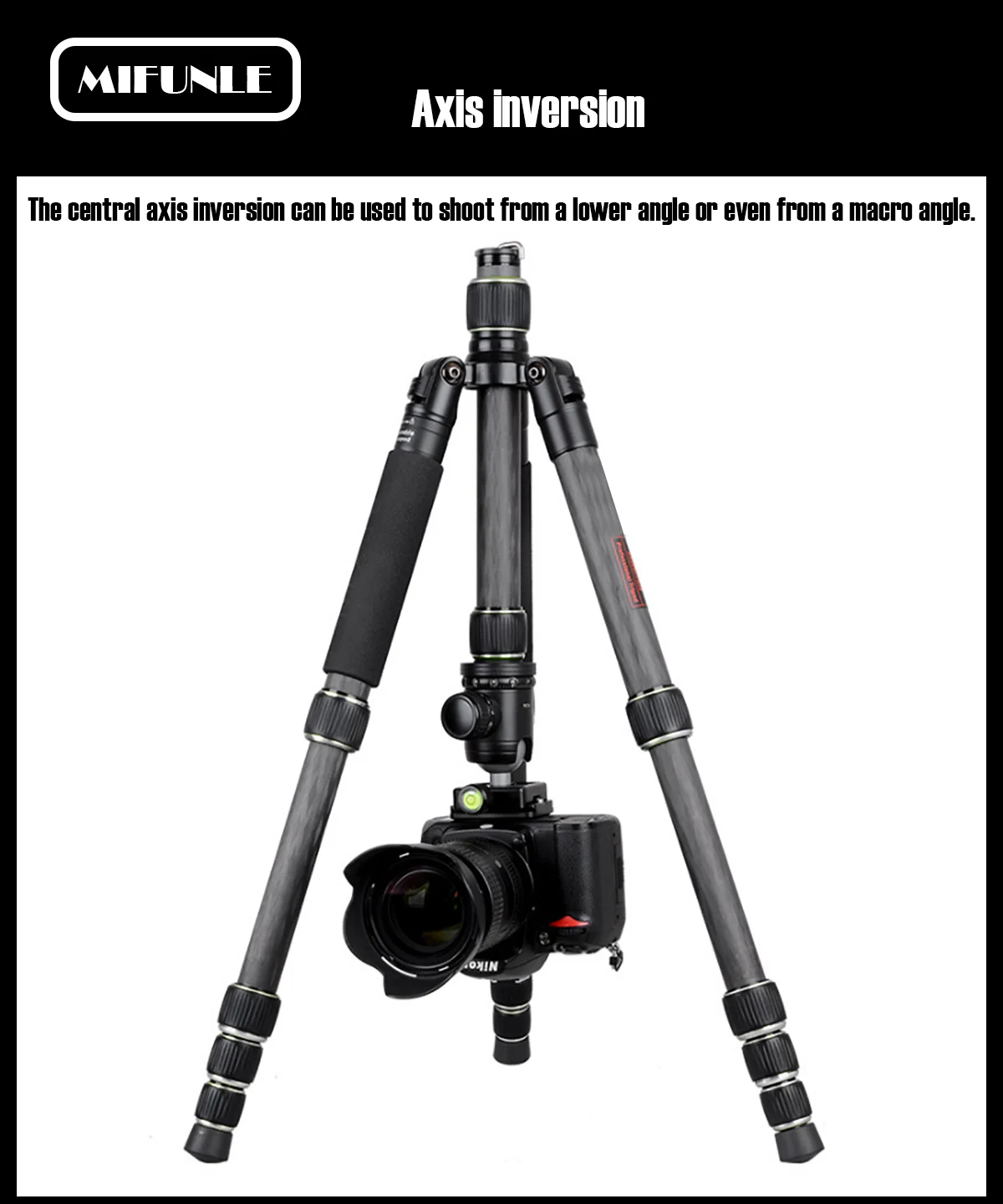 Подходит для всех цифровых камер, Профессиональный Телескопический штатив из углеродного волокна с быстроразъемной пластиной и шаровой головкой
