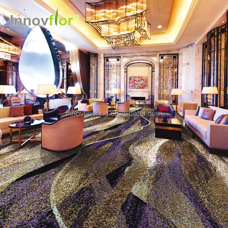 5 star hotel Custom design Commercial Banquet Hall  wall to wall Axminster Carpet