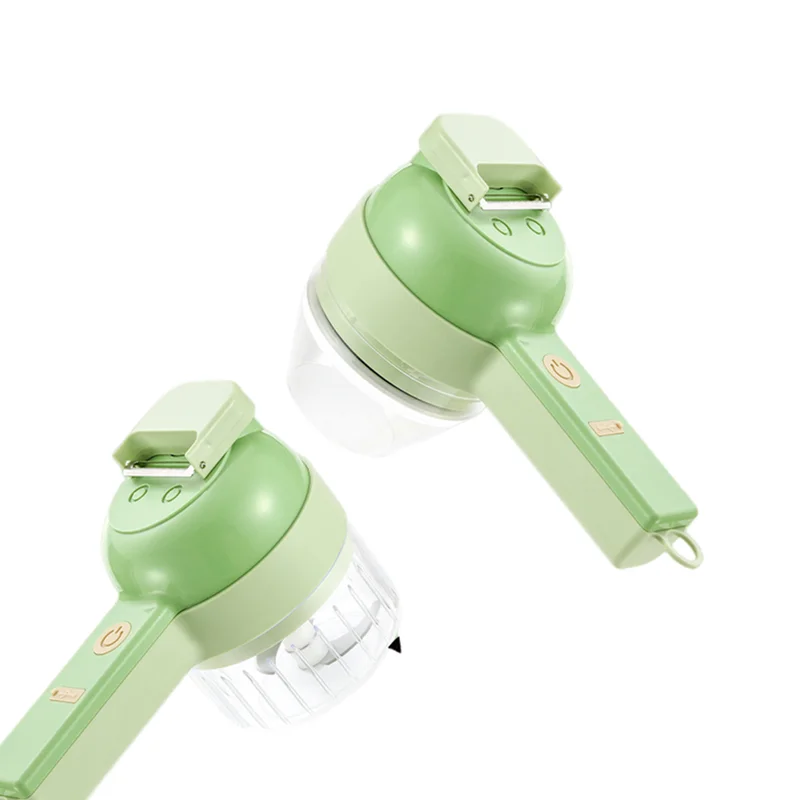 4 In1 Handheld Portable Electric Vegetables Cutter Mini Baby Food Chopper Processor