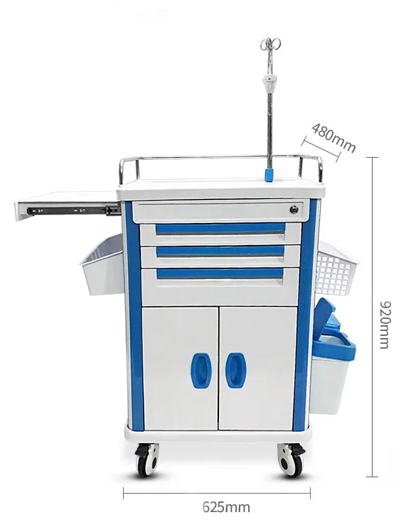 Buy Cheap Medical Device Emergency Trolley emergency equipment cart Medical Trolley Cart Crash Cart