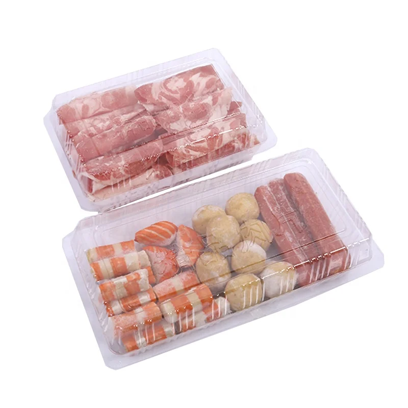 
Transparent Plastic cake Disposable Food Packaging blister box Sushi Container 