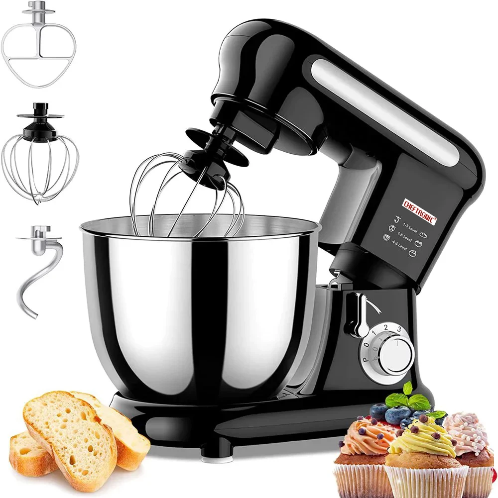 1000W 3.5L Multifunction Electric Stand Mixer Robot Kitchen Accessories for Baking and Food Dough with Plastic Housing
