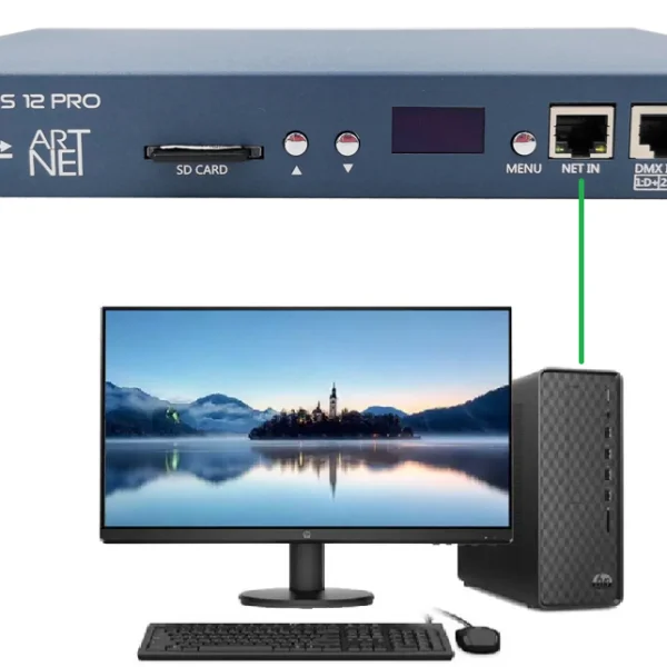 Контроллер Artnet 6612pro для консоли DMX512, светодиодный контроллер с 12 выходными портами