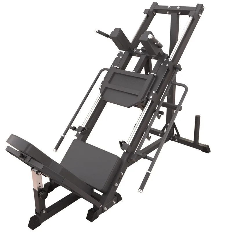 45-Degree Leg Press and Hack Squat Combo Machine Multi-Function Leg Curl and Leg Press Trainer for Home and Gym Use