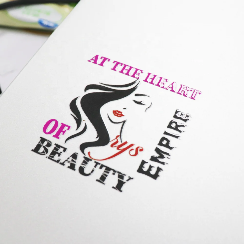 Custom Printing Design Logo Brand  3D Logo Transfer DTF Film UV Sticker