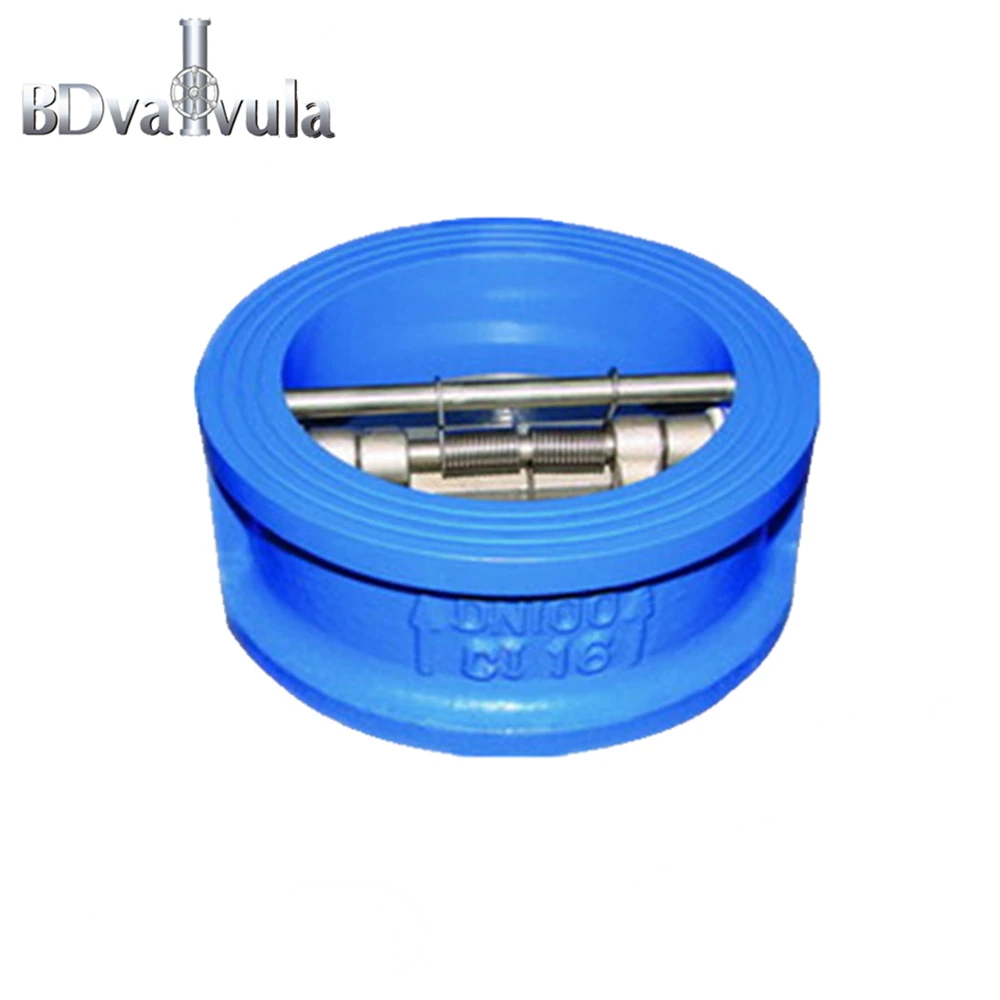 ductile iron carbon steel wafer check valve for water