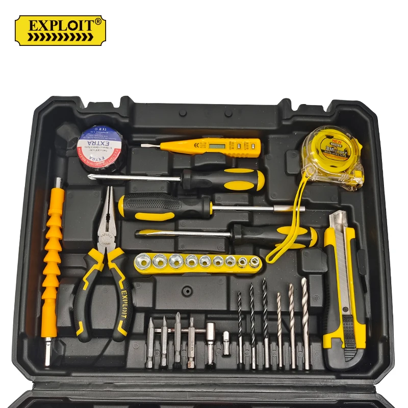 Wholesale custom 21v lithium battery electric power combo tools bit kits box portable wireless electric drill kit set