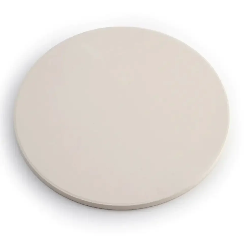 Hot sale GRILL PIZZA STONE | round Pizza Stone For Oven Baking & BBQ Grilling, white glazed Cordierite Pizza Stone