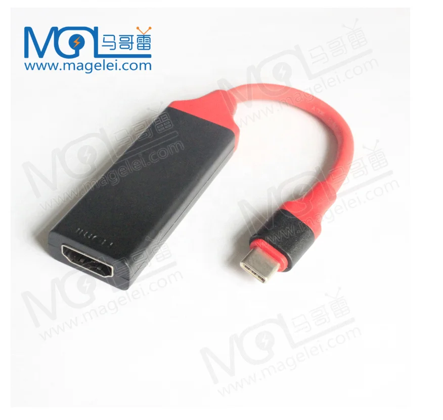 
2019 hot sale Type C male to HDTV female adaptor plug and play converter for Macbook, S8 