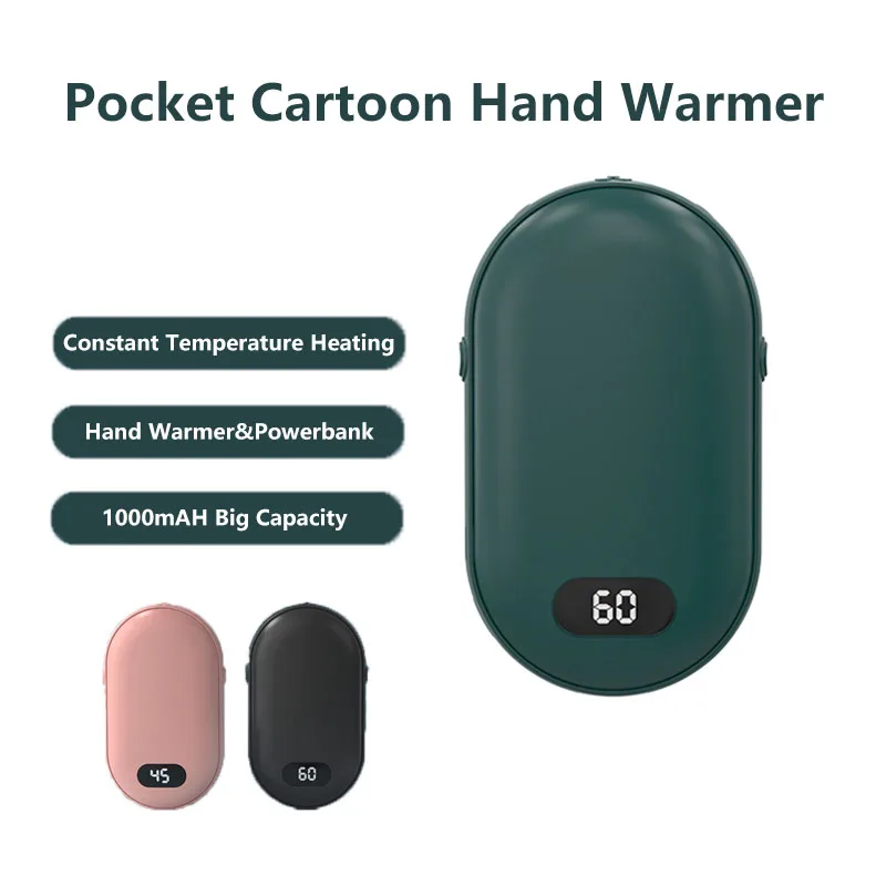 Q0 2400mah portable outdoor 10w 5v 2a mini hand warmer power banks