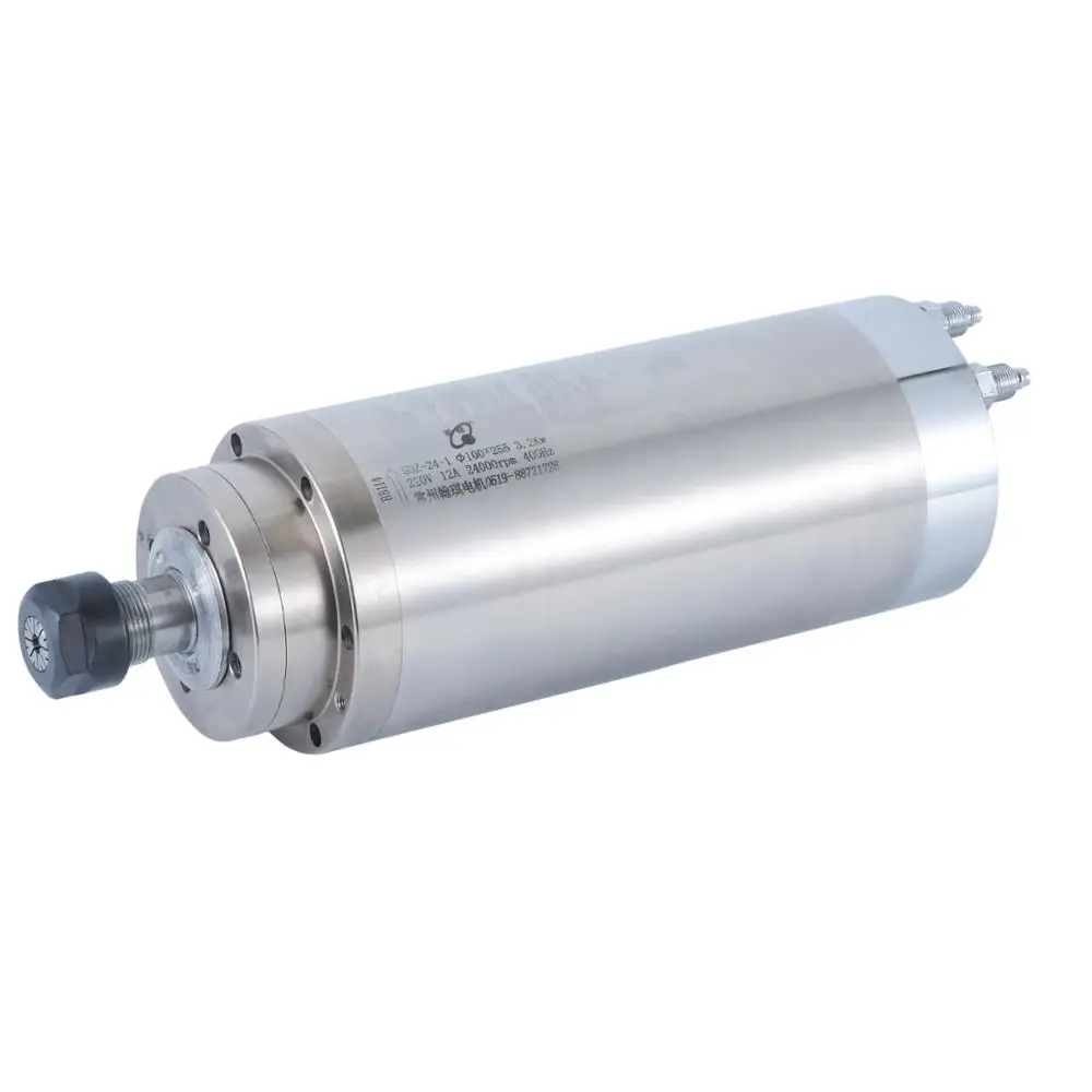 HQD GDZ-24-2 ER20 12Kg 3.2Kw 24000rpm 400Hz 380v motor de husillo moteur de broche woodworking Water Cooling spindle motor