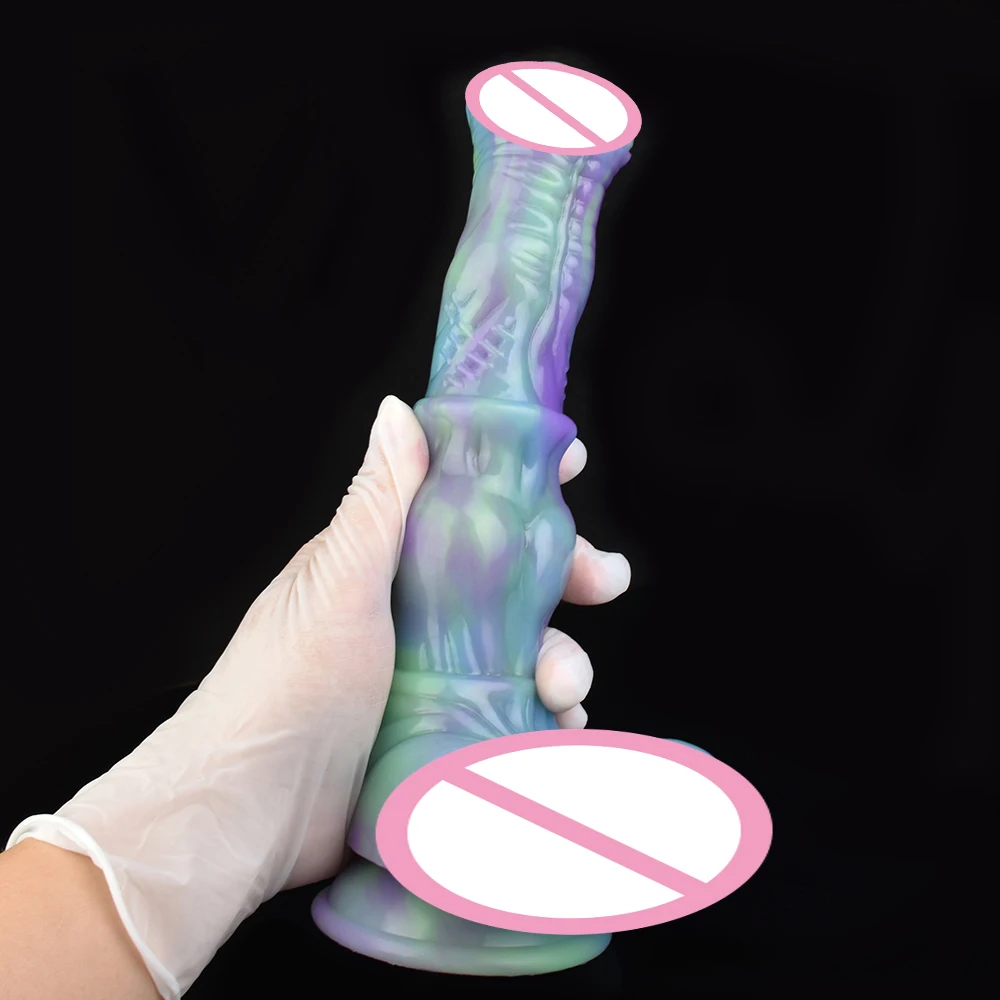 YOCY New Arrival 9 Inch Horse Dildo For Men Women Soft Sex Toys Anal Massage Male Masturbators