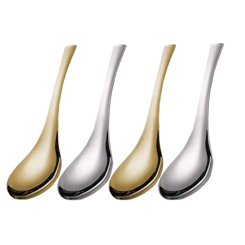 Индивидуальный логотип 15 см 304 ложка из нержавеющей стали столовые приборы круглая десертная суповая кофейная