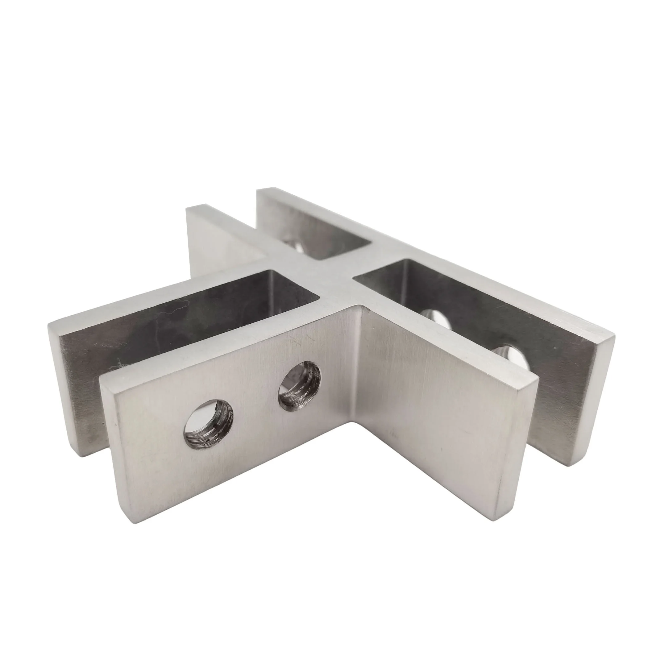 Glass hardware 3 way ss 2205 glass holder 8-12 mm glass clamp