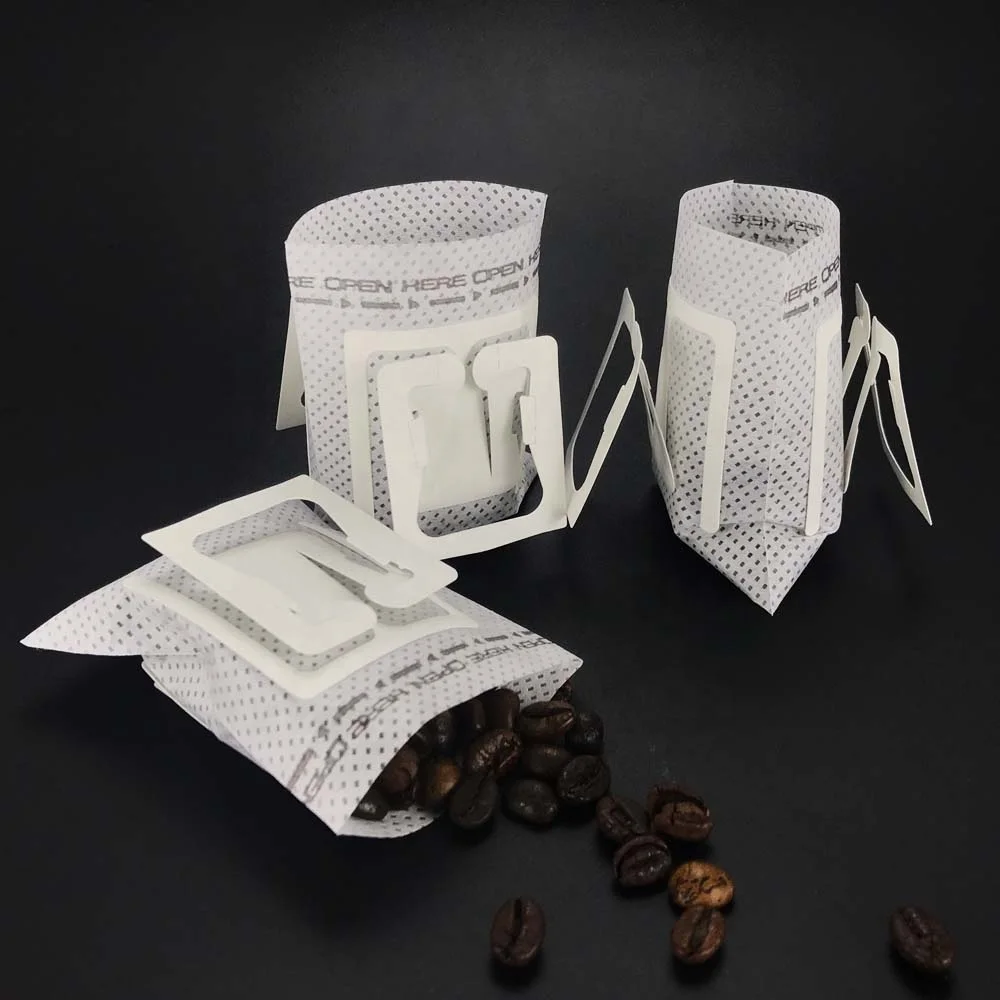 90*74mm factory price stock available japanese material food grade hanging ear drip coffee non woven filter bags