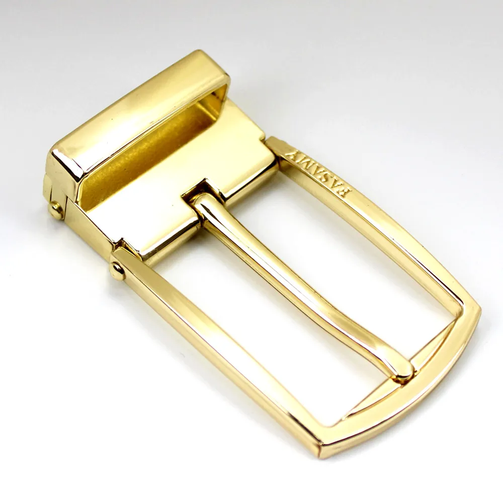 Custom Gold color Ratchet Clip Pin Belt Buckle Manufacturers