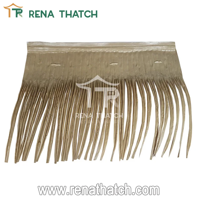 Enduring Anti-aging Cheap plastic thatch fiber palm leaf thatch roof gazebo for resort