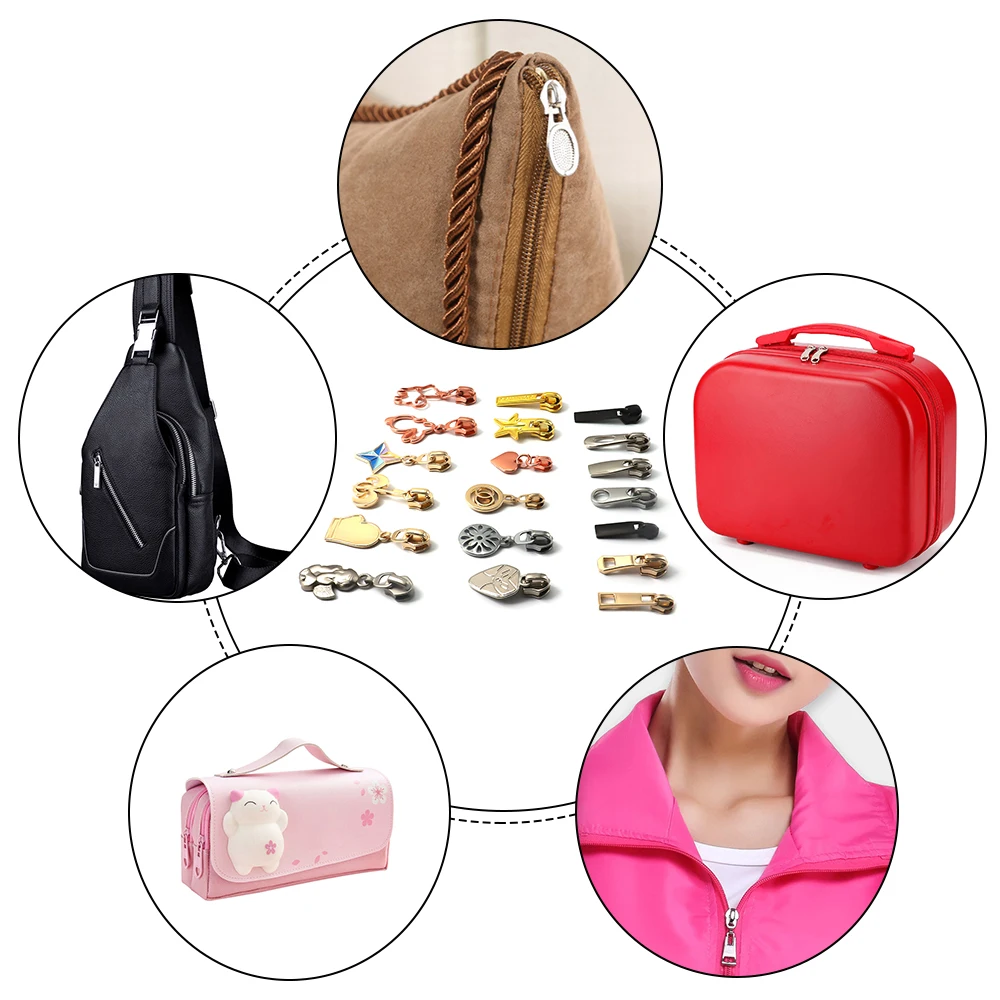 Логотип на заказ металлическая молния из цинкового сплава креативный дизайн молния-слайдер для куртки