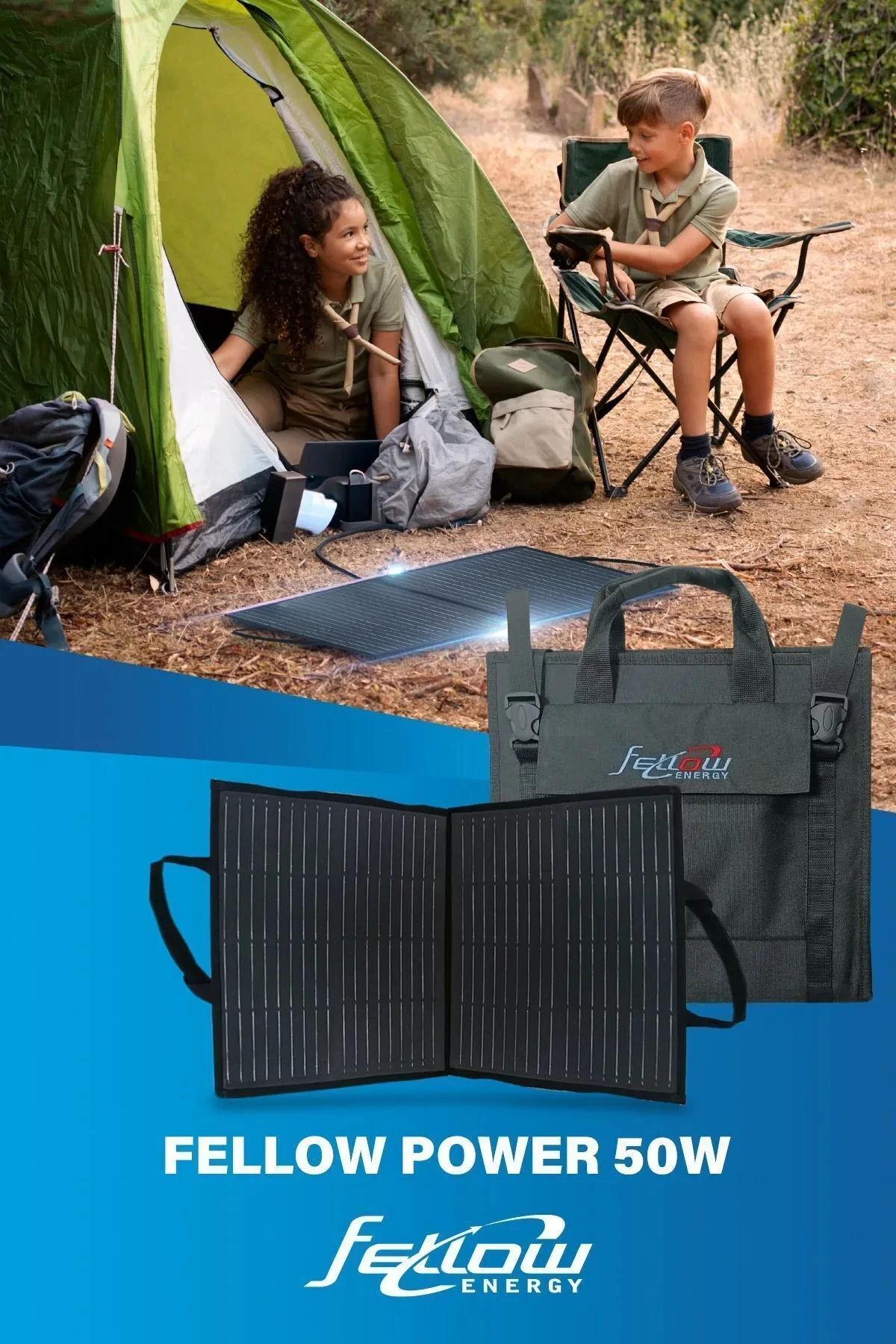 Portable 50W/100W Foldable Solar Panel for Outdoor Activities Monocrystalline Silicon Cells for Climbing and Tours