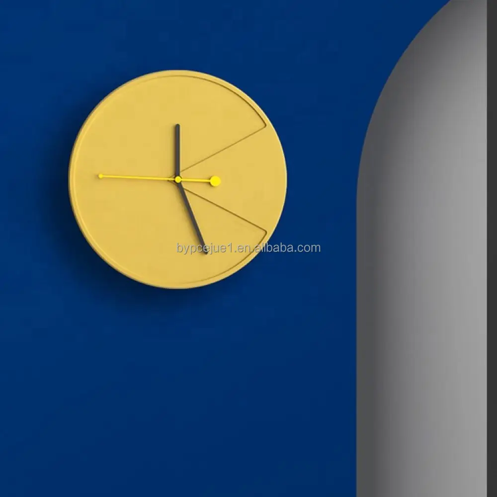 Luxury Customized Sign Concrete 3d Wall Clock Manufacturer Direct Sales Color Wall Clock for Home Decoration