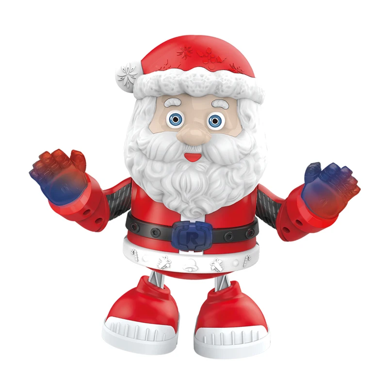 Electric swing dancing christmas santa claus electrical toys with light music