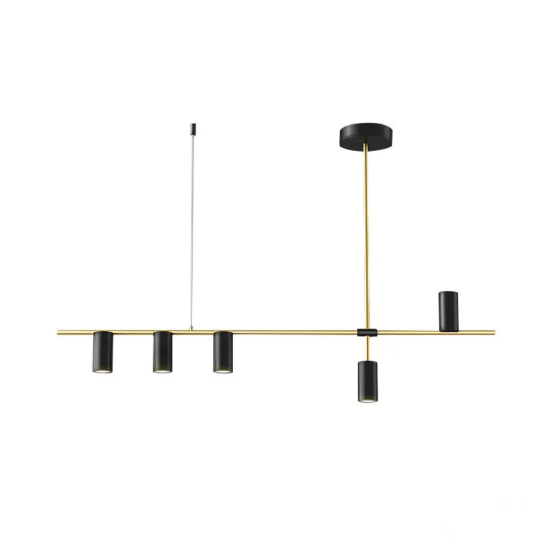 Nordic modern style metal chandelier Bar Restaurant Family dining table interior lighting chandelier