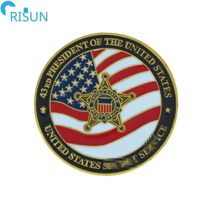Индивидуальные 3D Мягкие эмалированные монетки USSS США сэндитейские памятные монеты Custom Secret Challenge
