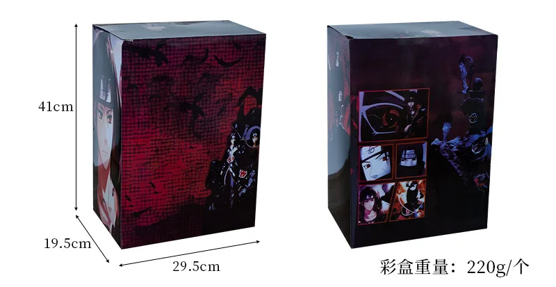 New 38CM Japanese Anime Narutos Uchiha Itachi Action Figures Pvc Toy Model Doll