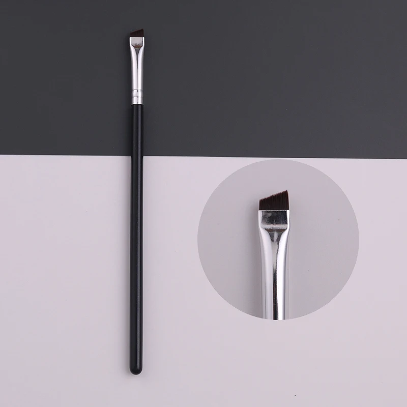 IPRESTA Best Dense Precise Super Thin Makeup Brush One Single Angled Makeup Eyebrow Brush Black For Artist