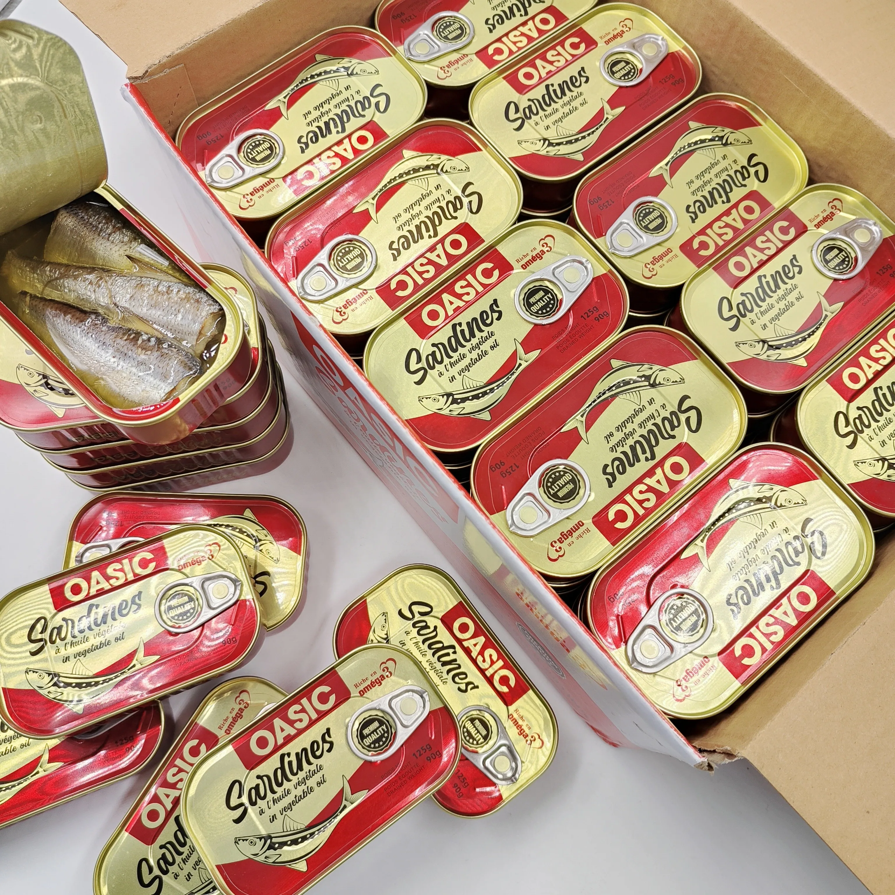 TOP Rated Sardine in Vegetable Oil Premium Brands TITIS , Freshmonger 125g CANS/ ANCHOVY FILLETS IN OLIVE OIL HIGH PROTEIN SALE