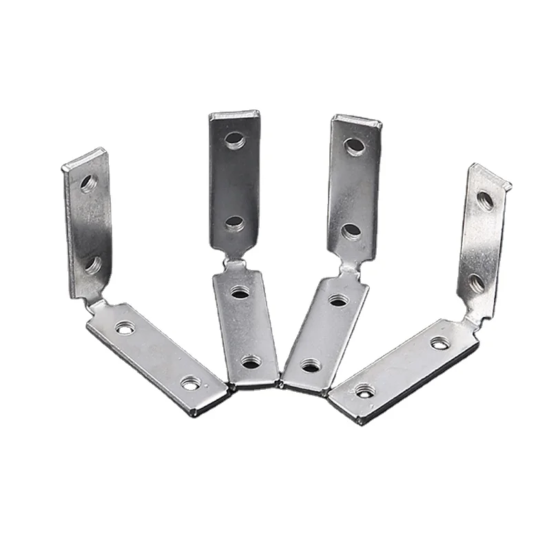 L Shape Fixed Bracket Connector 90 Degree Wood Board Support Iron Corner for Handle Profile Connector Corner Code