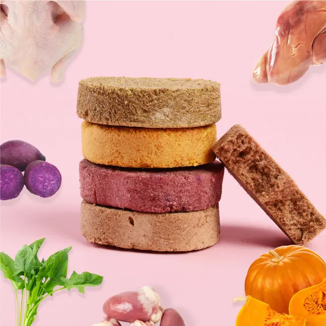 Закуски для домашних животных сублимированный пирог с мясом корм собак и кошек