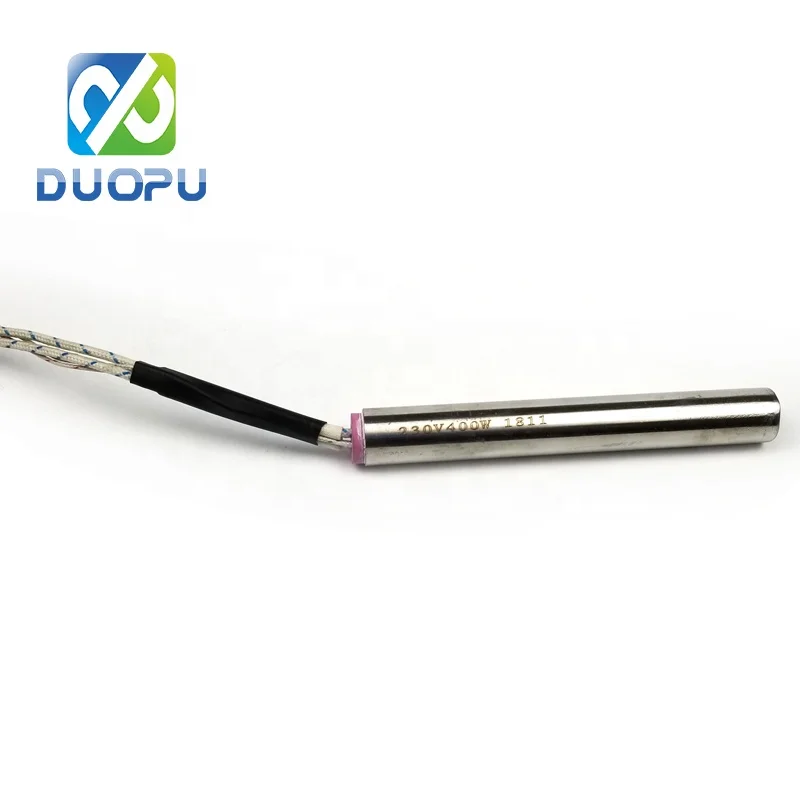 Duopu Great Quality 220V Heater Element 12.7*180mm SS304 Cartridge Heater With Thermocouple
