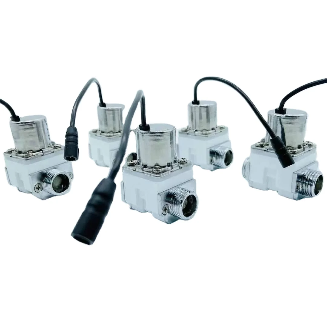G1/2 Water Flow Pulse Solenoid Valve Brass Electromagnetic Valve DC 4.5V for Induction Cleaner Garden Irrigation