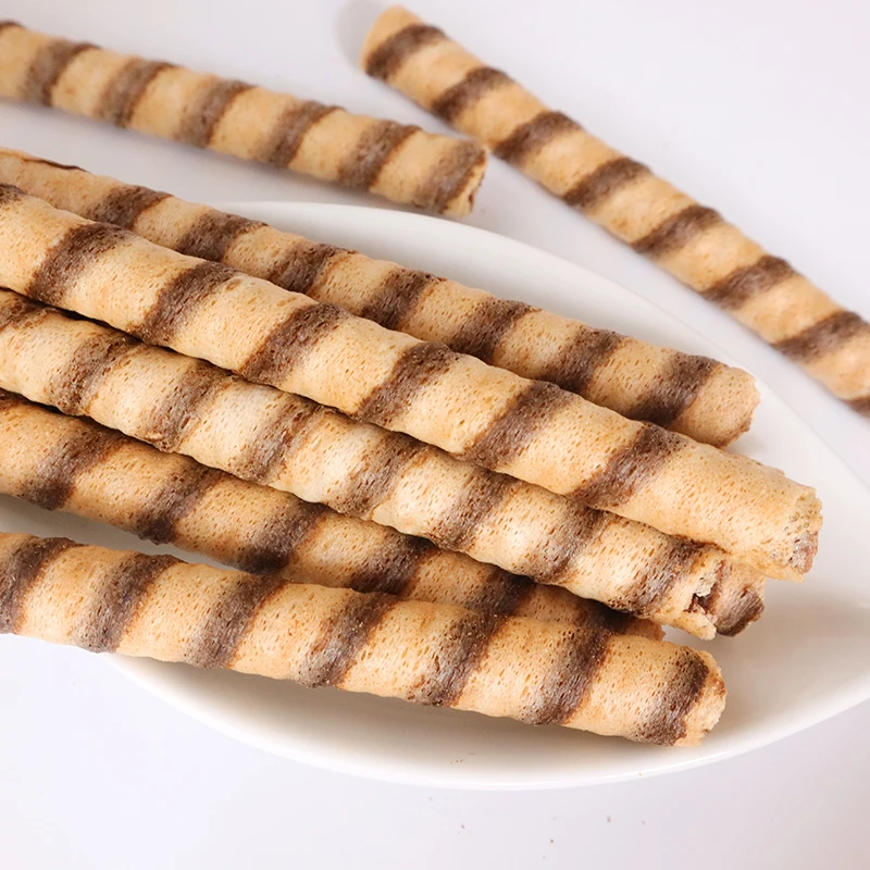 Chocolate flavored color di roll egg roll office internet celebrity casual cake baking dessert decoration biscuit 40g