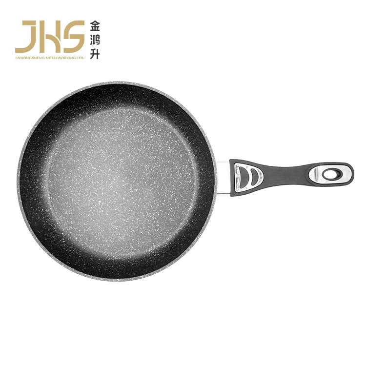 JHS hot selling induction non sticky aluminium cooking pan set frypan kitchen forged fry pan with bakelite handle
