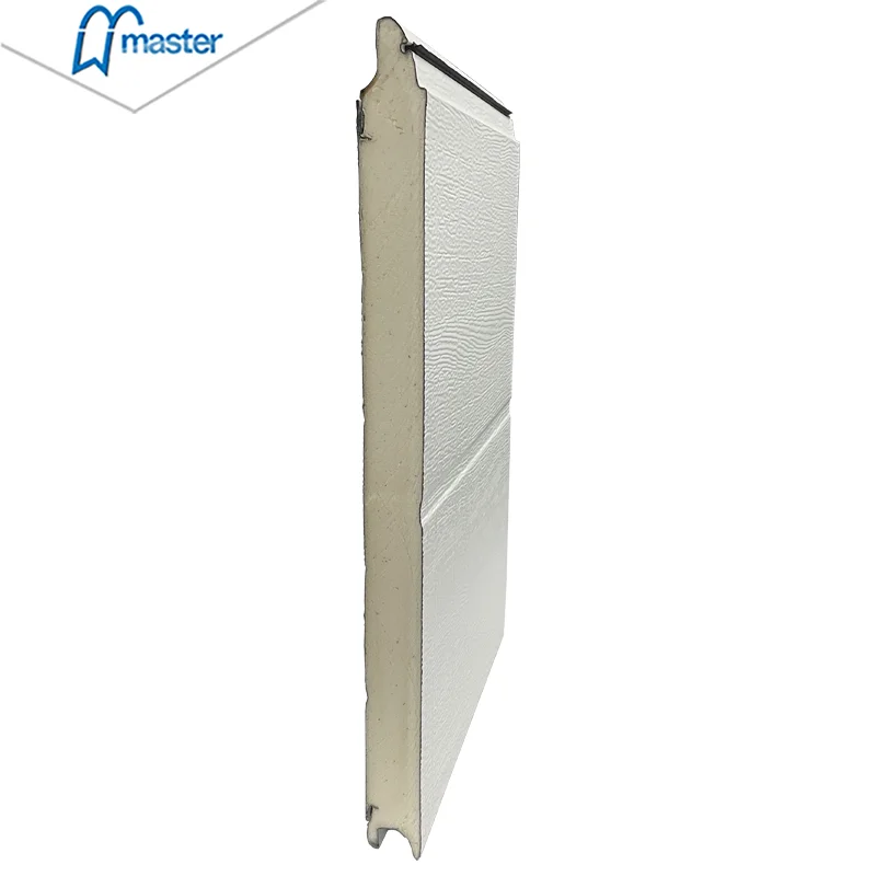 Chinese Manufacturer Wholesale Sectional 40mm 50mm Sandwich Panel Steel PU Foam Overhead Insulated Garage Door Panels For Villa