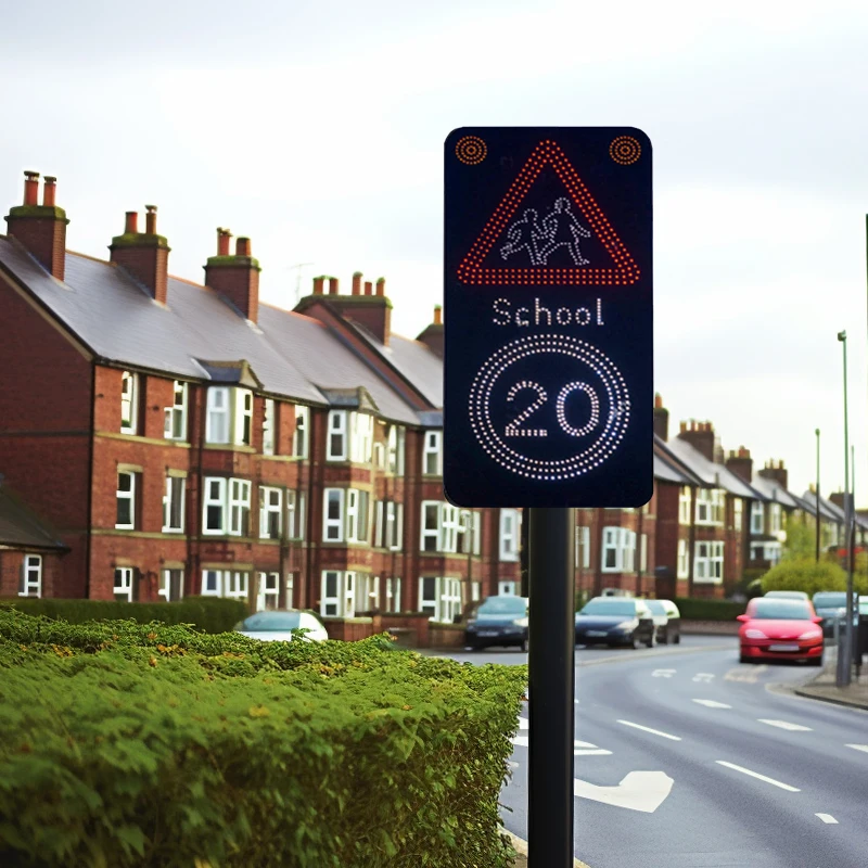 Energy-efficient  Limit Changeable Digital Face Solar Vehicle Activated Radar Speed Signs