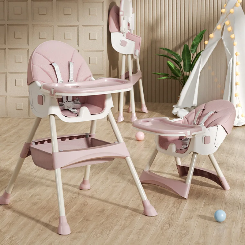 Low Price Wholesale 3 In 1 Dining Chair Multifunctional Folding Baby Feeding High Chair For Babies Over 6 Months