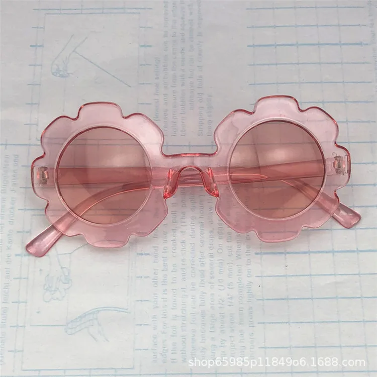 Винтажные детские солнцезащитные очки с круглым цветком Gafas спортивные UV400 для мальчиков и девочек
