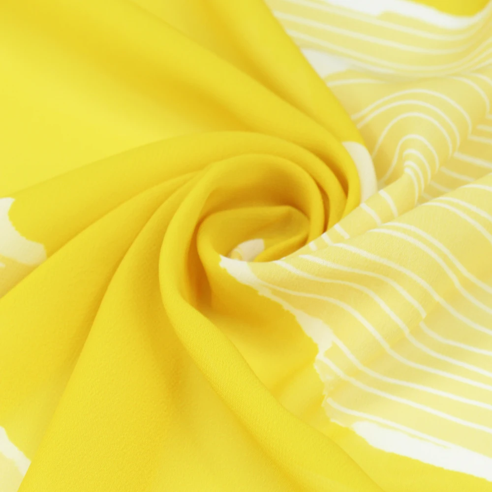 2024 Elegant Printed Floral Chiffon Lightweight Fabric For Pretty Maxi Dresses