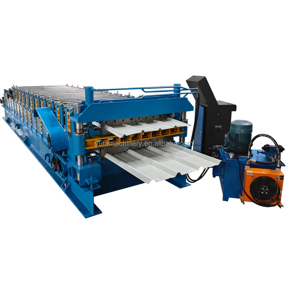 Color Steel PV4- Micro Ondulado Double Layer Metal Ibr Box Profile Roof Tile Sheet Cold Making Roll Forming Machine for Chile