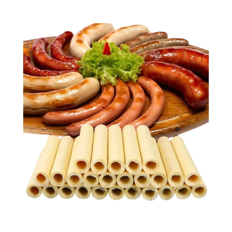 Best Price High Quality  Collagen Casing   For Sausage Packaging  Hot Dog Salami  Frankfurters BBQ