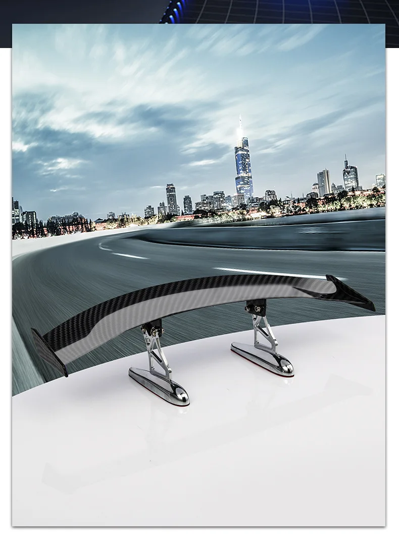 China Suppliers Factory Price Spoiler Wing Car Trunk ABS Material Rear Lip Tail Fin Spoiler